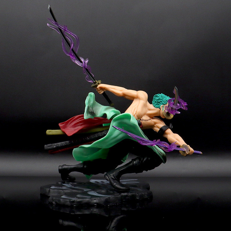 Anime Figure One Piece Luffy Roronoa Zoro Three-Blade Sa-Maximum Manga Statue PVC Action Collection