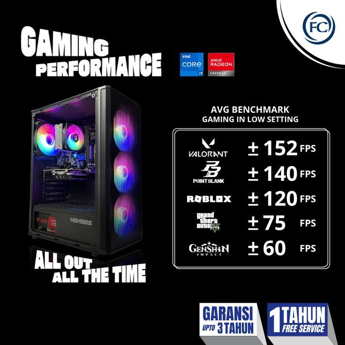 PC GAMING I7 RAM 16 GB SSD COMPLETE SIAP GAMING BERAT