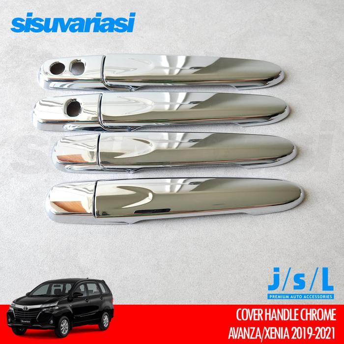 Cover Door Handle Pegangan Pintu Avanza Xenia 2019 2020 2021 Aksesoris Mobil Chrome & Hitam Doff