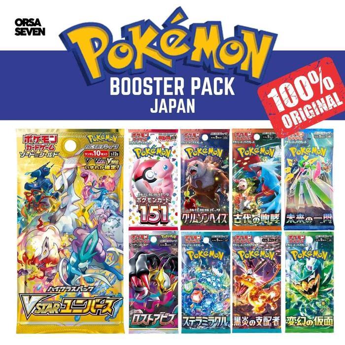 Pokemon Booster Pack Japan TCG Kartu Game Pokemon