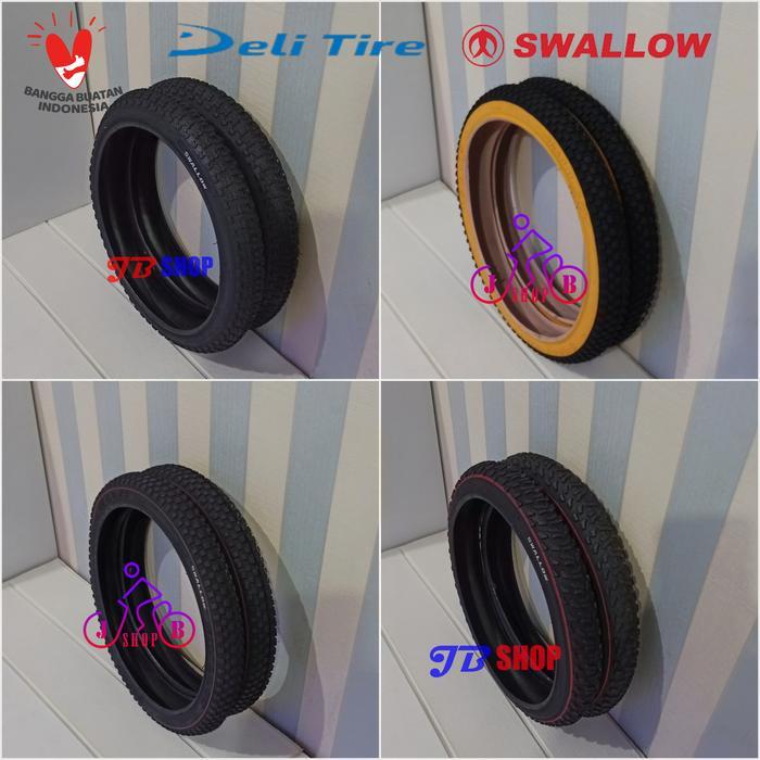 Ban Luar Sepeda 16 X 1.75 175 Swallow Deli Tire 16X175 16X1.75 Outdoor