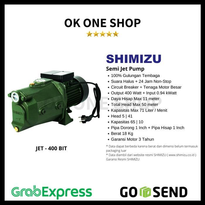 Shimizu Semi Jet Water Pump Jet-400 Terbaru 