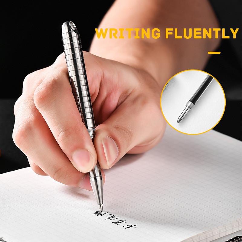 Necklace Pendant Mini Titanium Portable Signature Pen EDC Portable Keychain Pen Travel Metal