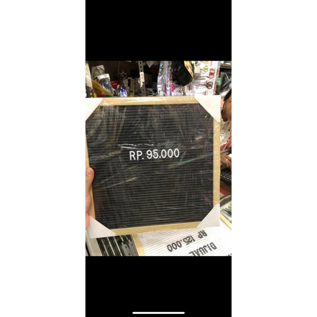 NEW Papan letter board 30x30 cm