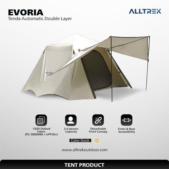 Consina Hike - Tenda Camping Evoria Automatic Tent Double Layer 3-4 Person