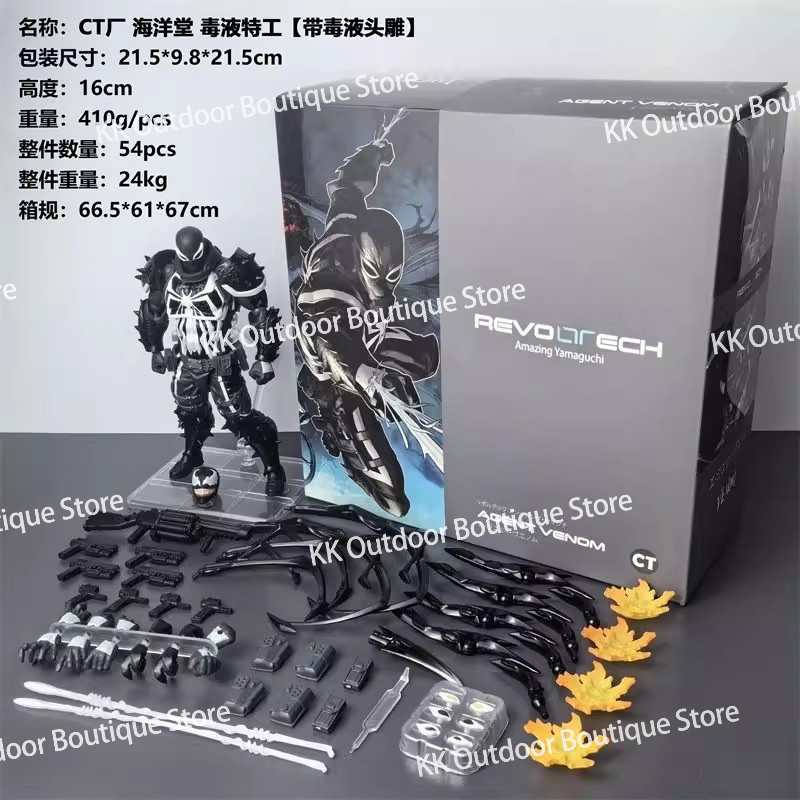 In Stock Ct Toys Agent Venom Figure Amazing Yamaguchi Spiderman Agent Anti Venom Spider Man Anime