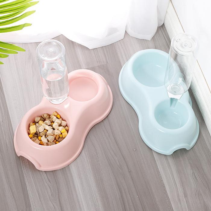 Ayuanvilosop - Tempat Makan Kucing Otomatis 500Ml Tempat Minum Kucing Otomatis Mangkok Kucing Anjing