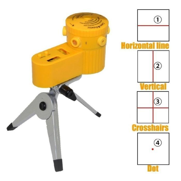 Gh - Laser Leveler Siku Laser Waterpass Kaki Tripod Siku Tukang Laser Level Alat Pengukur Kelurusan