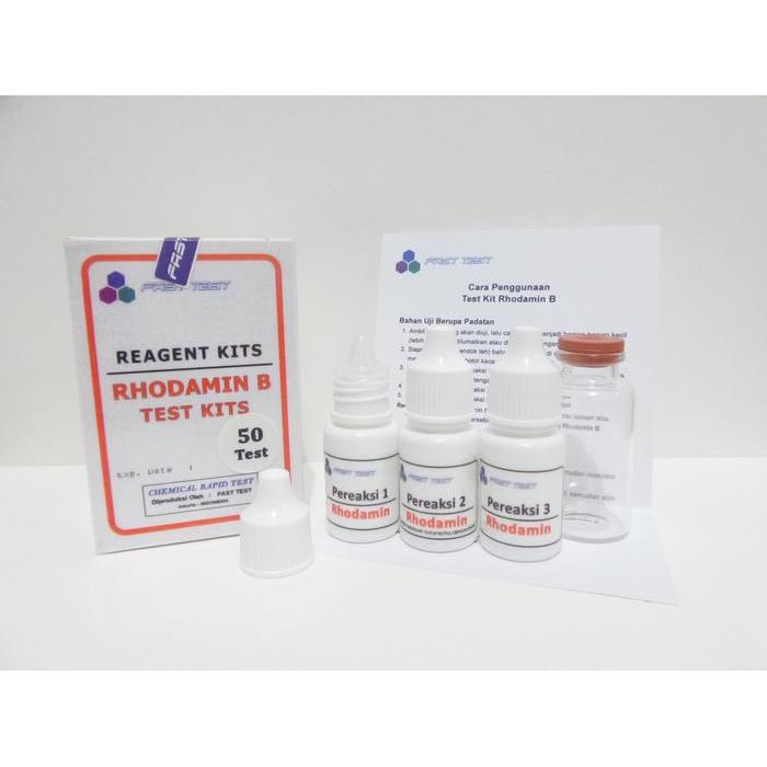 Test Kit Rhodamine B / Testkit, Alat Uji Kandungan Rhodamin B Murah