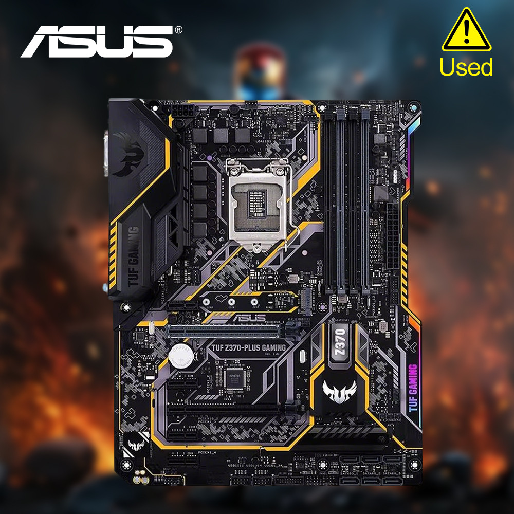 ASUS TUF Z370-PLUS GAMING Z370 LGA 1151 Motherboard LGA 1151 For i7-8700K i5-8600K i7-9700K CPU DDR4