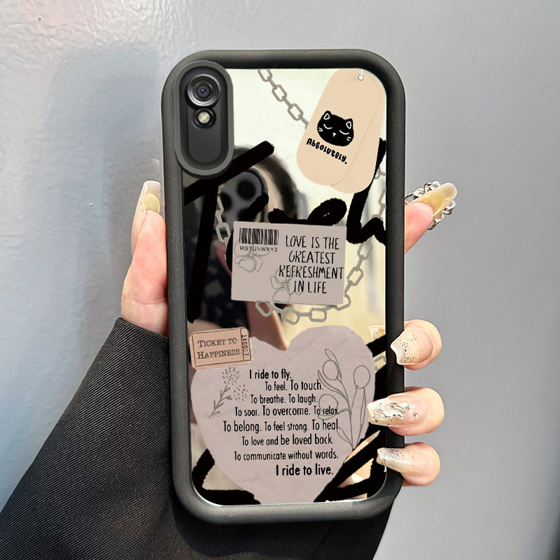 Casing Hp Xiaomi Redmi 9A Redmi 9i Redmi 9T Redmi 9 Power Case Casing HP Softcase Silikon Pink Love 