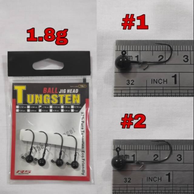 Tungsten Ball Jighead 1.8g