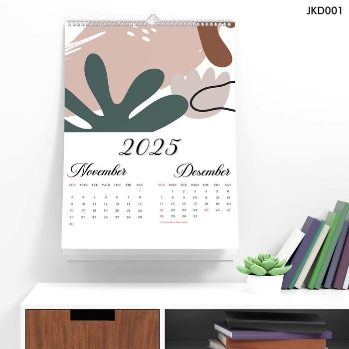 

Kalender Dinding Tahun 2025 Kalender A3 Flower Aesthetic