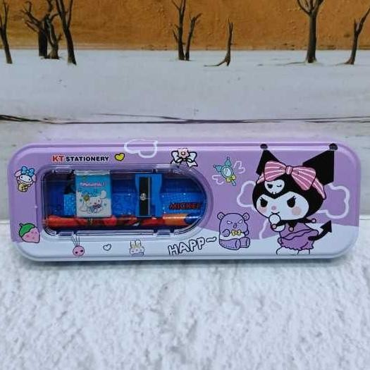 

KOTAK PENSIL KALENG ada ISI model JENDELA KT-6631