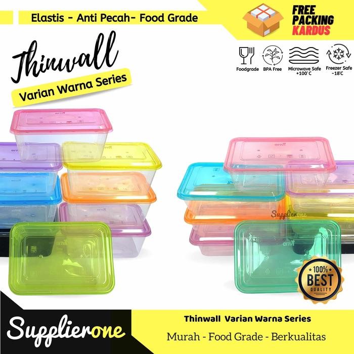 Thinwall Warna / Thinwall Special Edition Warna / Lunch Box Plastik / Wadah plastik / Food Container