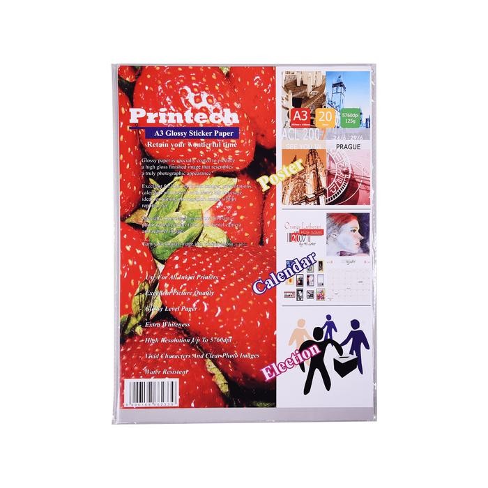 

Pilihan- Kertas Foto / Photo Paper Printech Glossy Sticker A3 125G - 02023