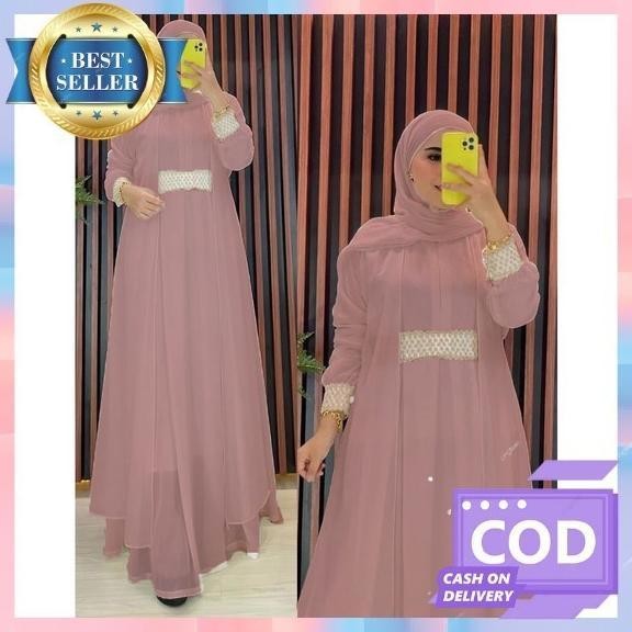Harga Special Drees Wnita Elegan Gamis Lebaran Terbaru 2024 Dress Perempuam Meh Games Perempuan Desa