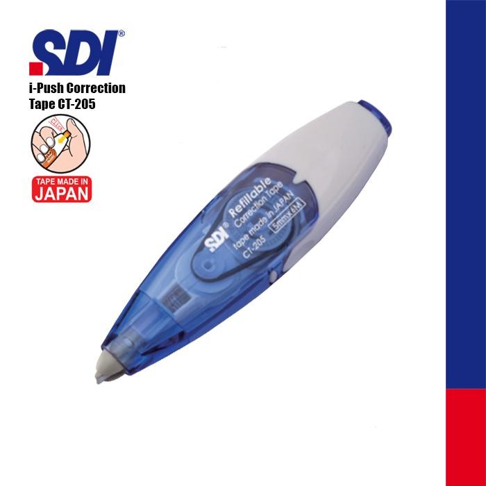 

SDI CT-205 i-Push Correction Tape / Tip-ex Pita (5mm x 6m)