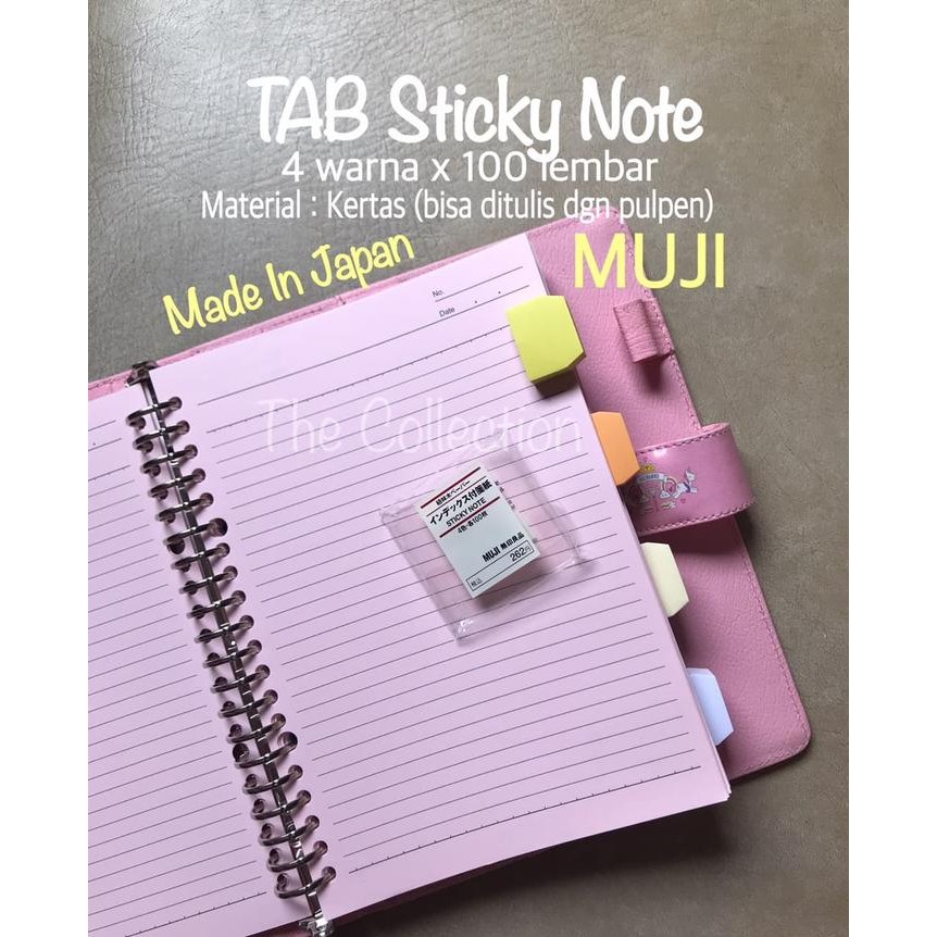 

ATK614MJ 400 lembar MUJI TAB Stick Note Memo Pembatas Buku File 963010