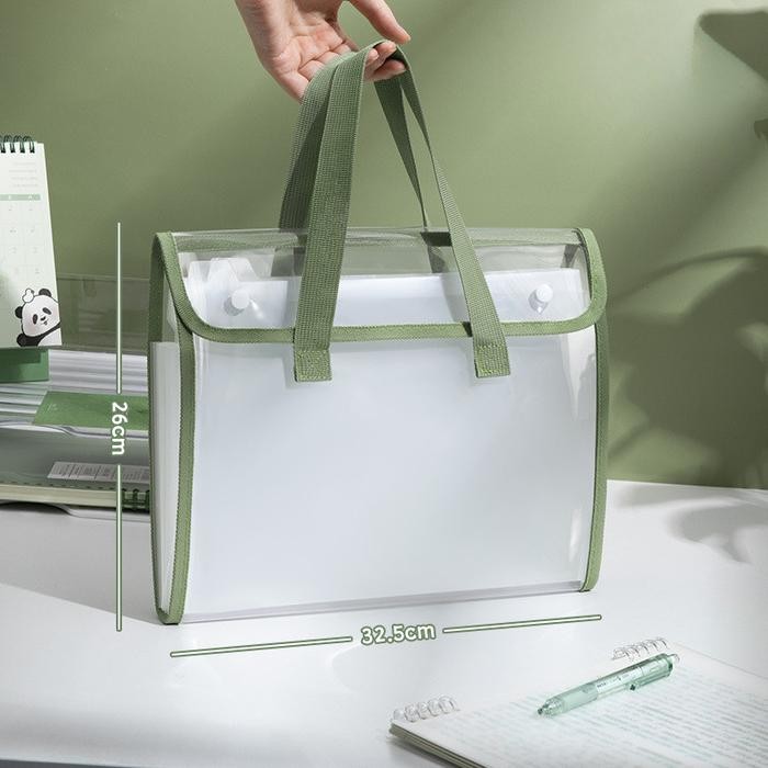 

TAS MAP SEKOLAH TAS MAP TRANSPARAN TAS FILE UKURAN KERTAS A4 13PCS DENGAN KOMPARTEMEN TAS KERTAS