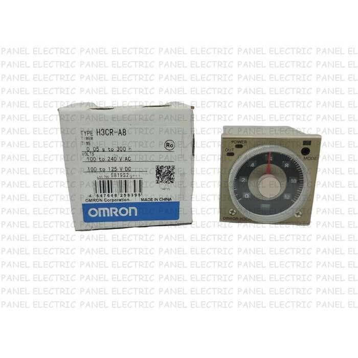 

TIMER OMRON H3CR-A8 H3CR A8 220VAC 24VDC 8 PIN 8 KAKI