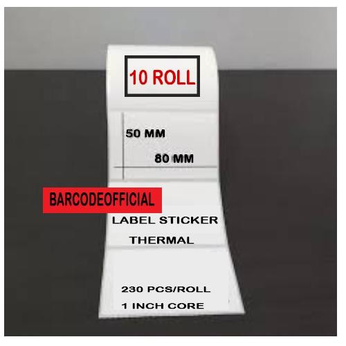 

Label Thermal 80X50 Mm U/ Zd888,Gc420T,Os214,Xp-420B,Gt820,Pc42T Dll