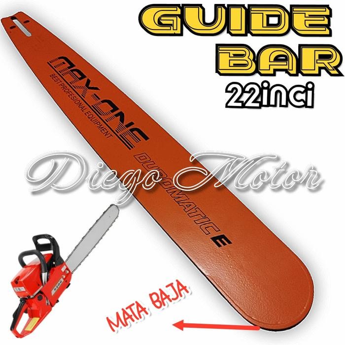 Bar Parangan Mesin Chainsaw Senso 22 Inchi Laser Baja