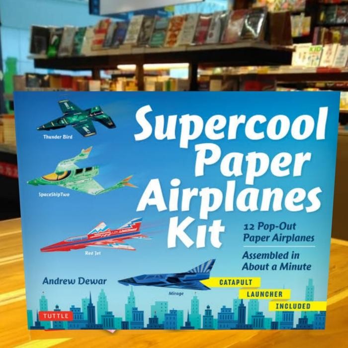 

Buku origami Supercool Paper Airplanes Kit