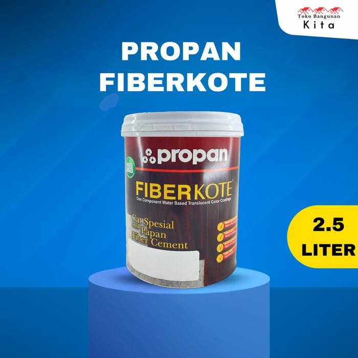 Propan Fiberkote cat kayu - 2.5 Liter