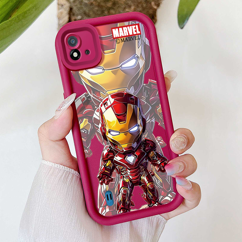 Casing Hp untuk Realme C20 C20A C11 2021 C11 2020 Case Pola Robot Kartun Kreatif Kasing ponsel silik