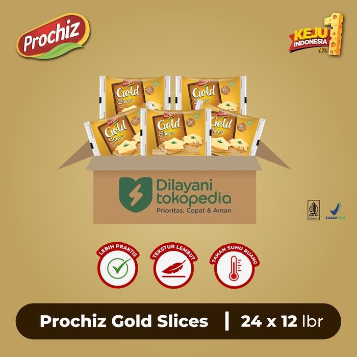 

Pilihan- Keju Prochiz Gold Slices 12'S 1 Karton