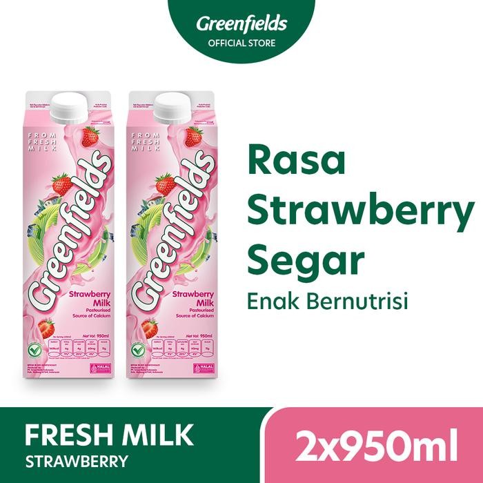 

Pilihan- [Instant Only] [Twinpack] Susu Segar Greenfields - Fresh Milk Strawberry 950Ml X 2Pcs