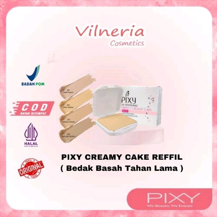 Pilihan- Pixy Creamy Cake Refill/ Isi Ulang/ Bedak Basah Ringan/ Full Coverage/ Bedak Basah