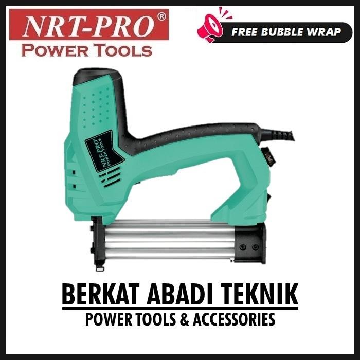 NRT-PRO F304E MESIN STAPLES PAKU TEMBAK ELECTRIC TACKER GUN F-304 E