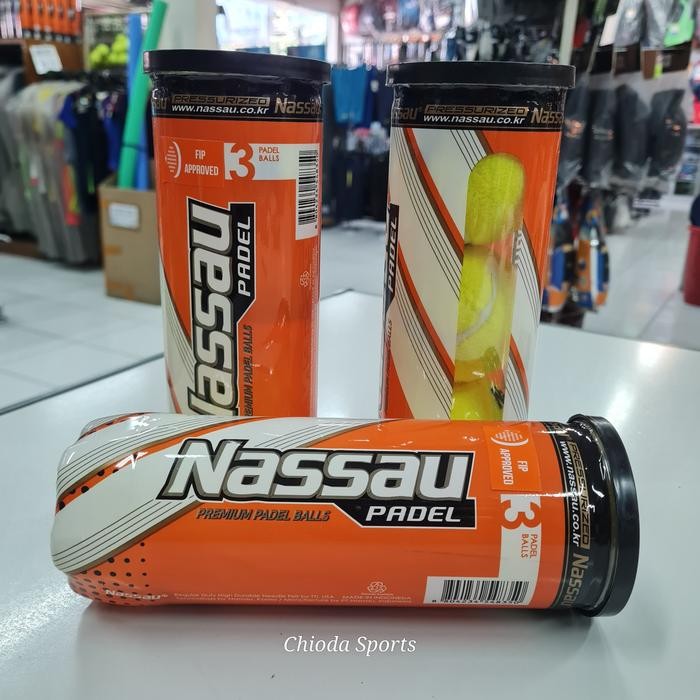 Terbaik Bola Padel Paddle Padelball Paddleball Ball Nassau Orange Isi 3 Original Outdoor Sepatu