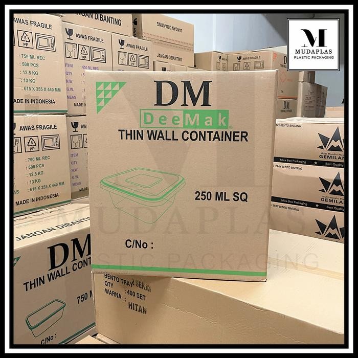 

THINWALL 250 ML DM KOTAK PERSEGI SQUARE - ISI 400 PCS