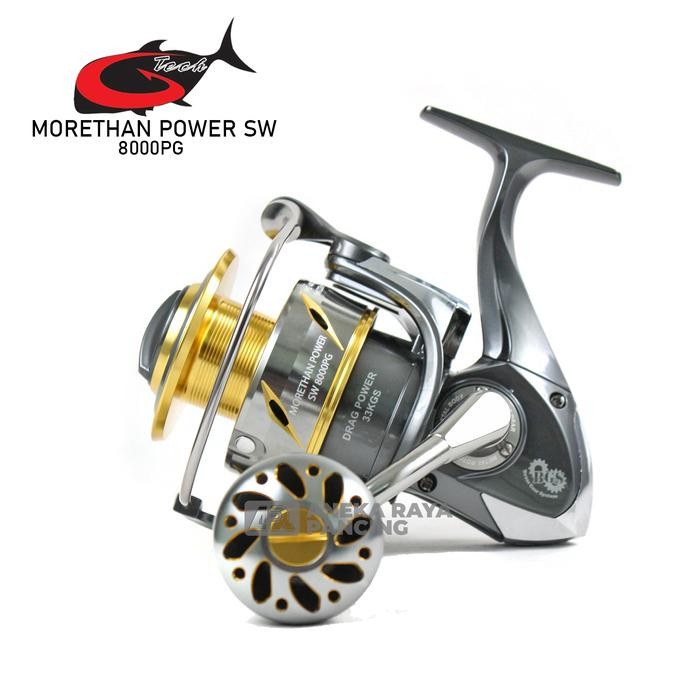 Reel G-TECH MORETHAN POWER SW 4000 s/d 10000 HG PG BGS Power Handle Metal Body Saltwater Laut Resmi