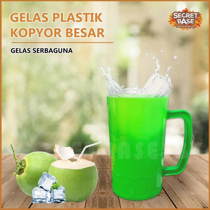 GELAS KOPYOR - Mug Cangkir Gelas / Gelas Plastik /Gelas Kopi Teh Murah