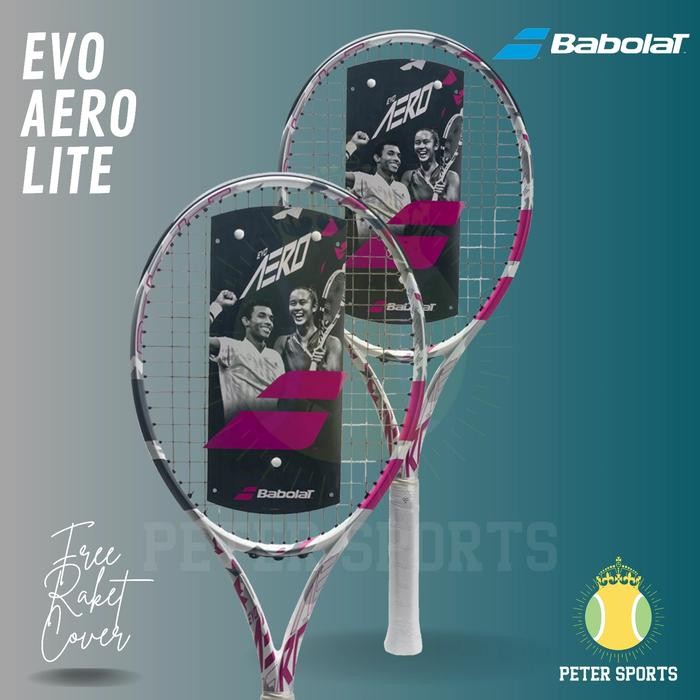 RAKET TENIS BABOLAT EVO AERO LITE - 260g Pink