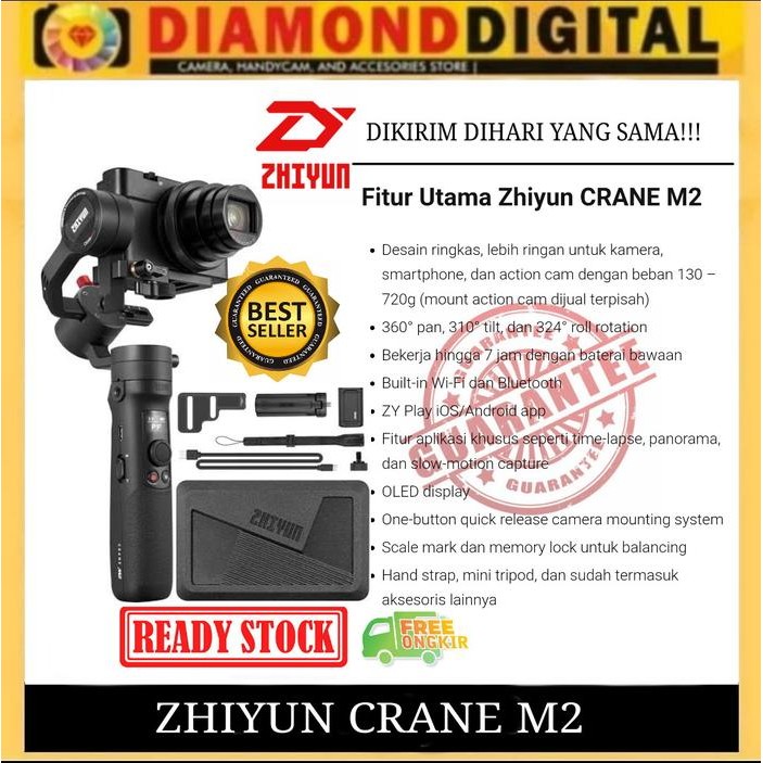 Pilihan- Zhiyun Crane M2 3-Axis Gimbal Stabilizer - Zhiyun Crane M 2 - Crane M2