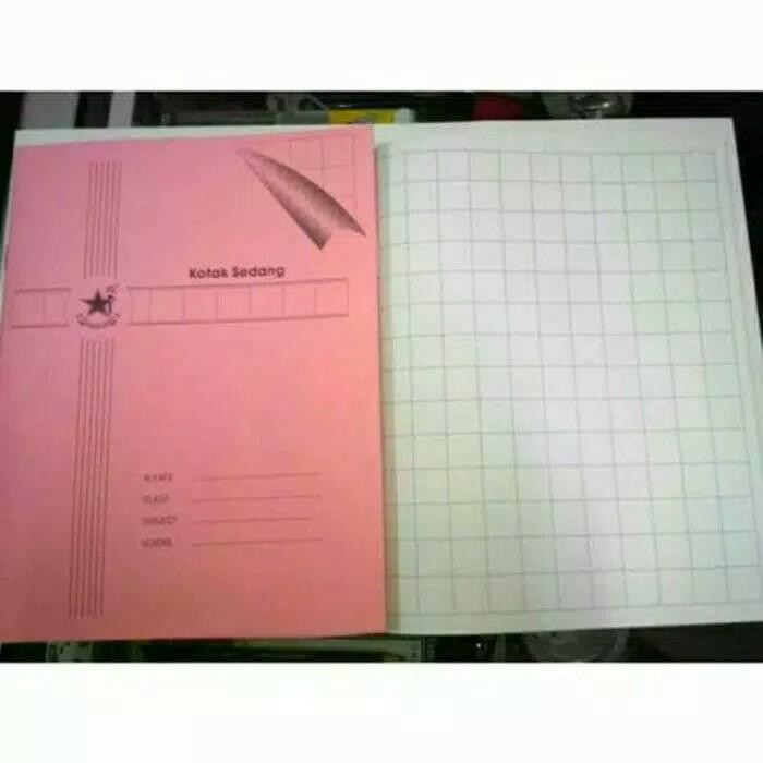 

New Buku Tulis Kotak Sedang/ mandarin merk Bintang Obor /