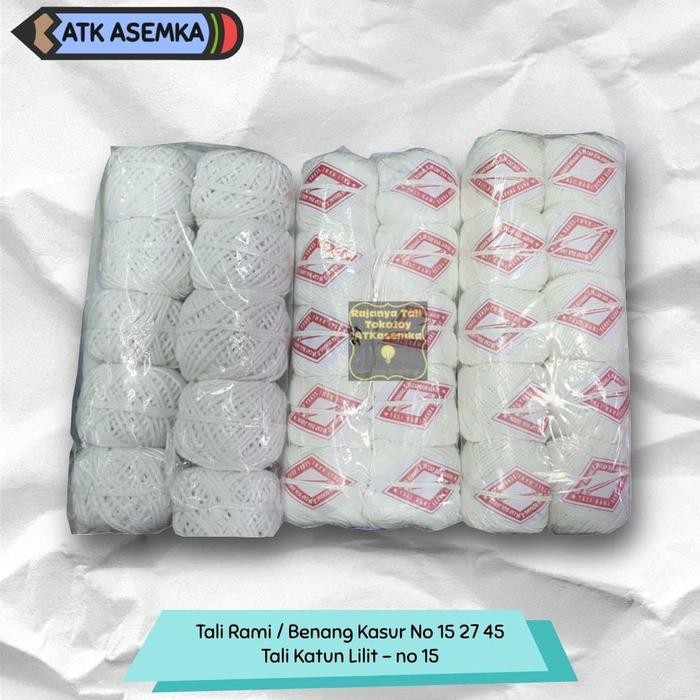

New Tali Rami / Benang Kasur No 15 27 45 / Tali Katun Lilit