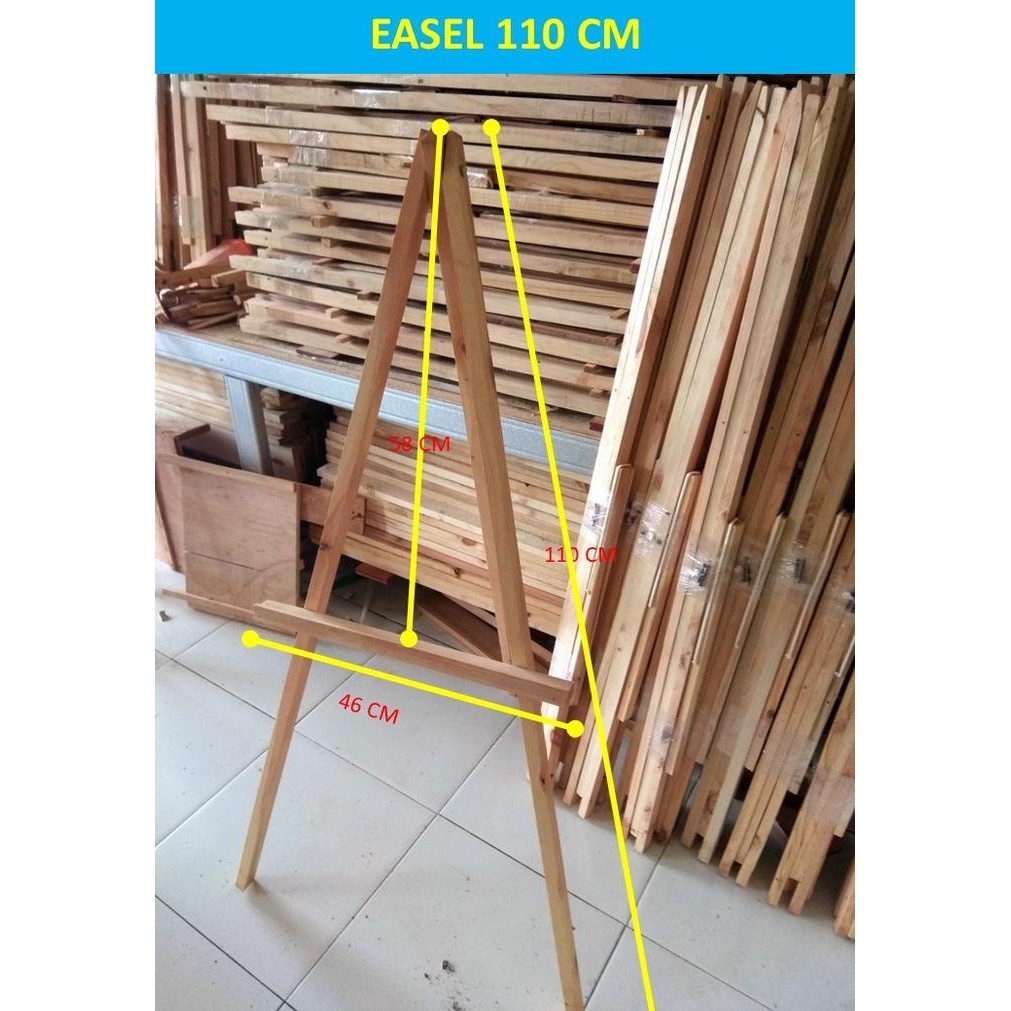 

Pilihan- Easel 110, Tripod Kayu : Standing Photo, Kanvas, Lukisan, Papan Tulis