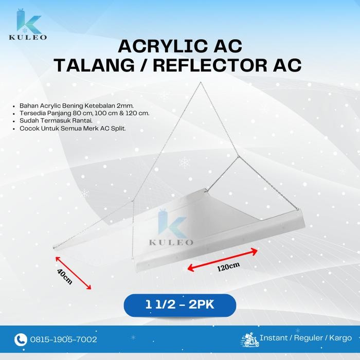 Terbaru Talang Ac / Akrilik 2 Pk / Ac Reflector / Penahan Angin Ac 2Pk