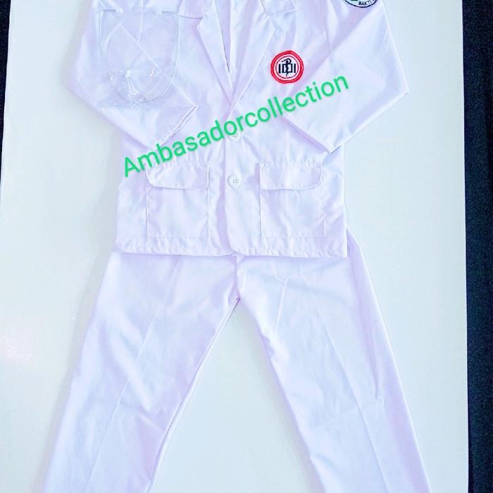 ASLI Jas dokter anak / Baju dokter anak / Baju anak profesi dokter/ Baju dokter anak laki-laki &