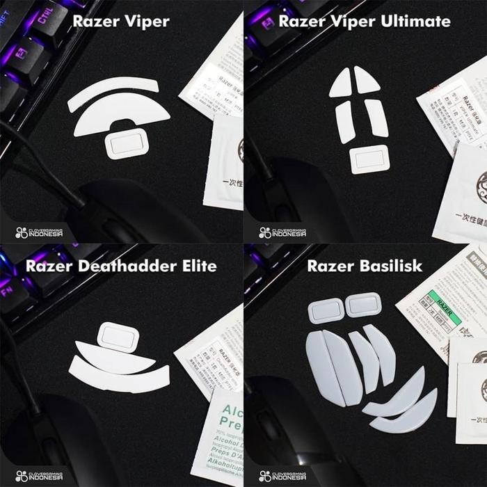 Pilihan- Tiger Arc Gaming Mouse Feet Razer - Hyperglide Clone Mouse Glide