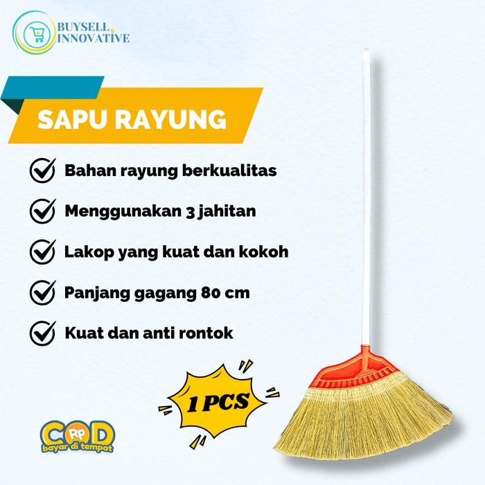 Pilihan- Sapu Lakop Rayung Isi 1 Pcs Sapu Lantai Asli Pemalang Cod Termurah - Keren Banget