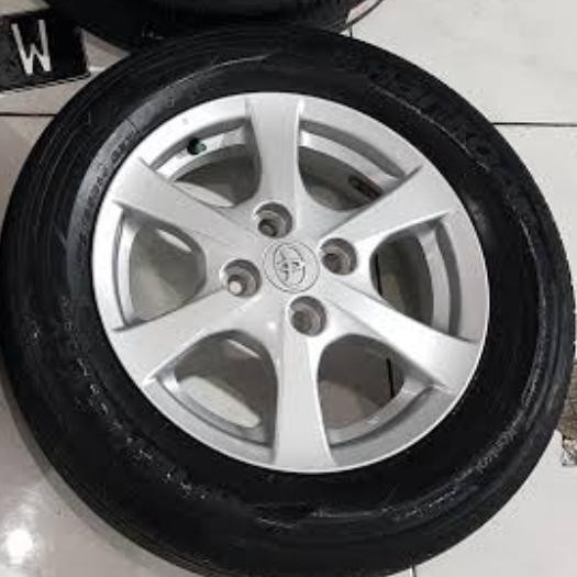 1 buah velg r14 agya +Ban 175/65