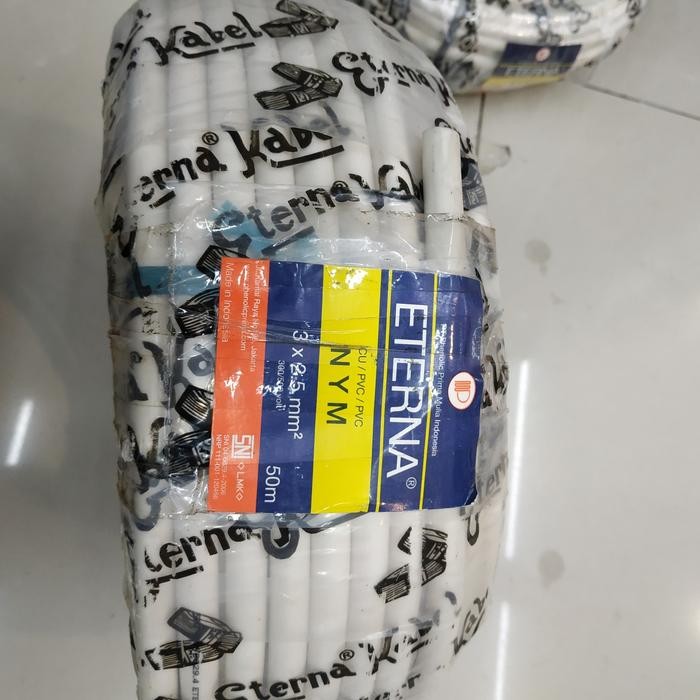 KABEL LISTRIK 3 X 2.5 ETERNA NYM METERAN TUNGGAL