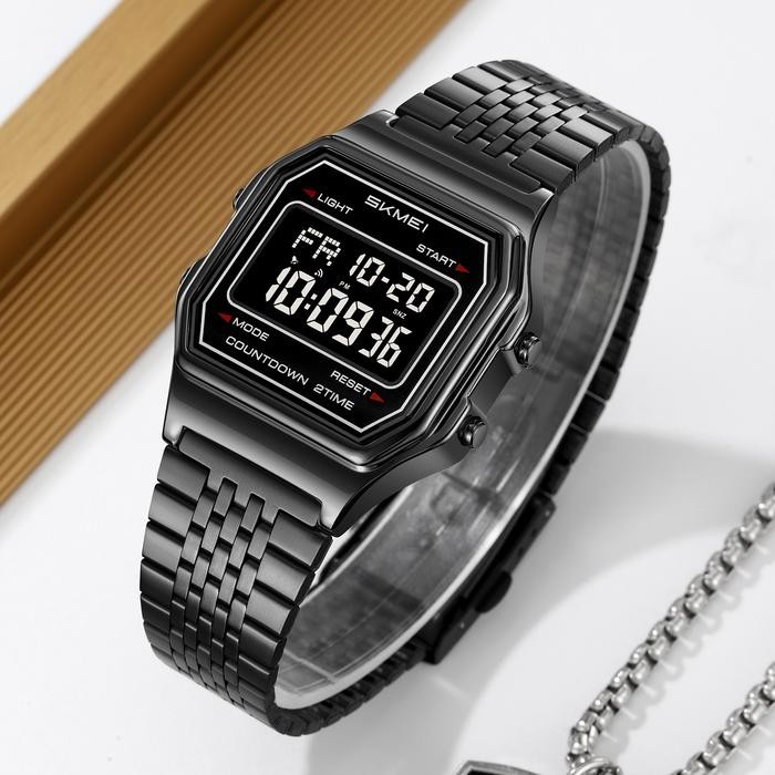HRG DISKON Jam Tangan Pria Wanita Digital Tali Stainless SKMEI 2465